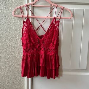 Free people Red Tank